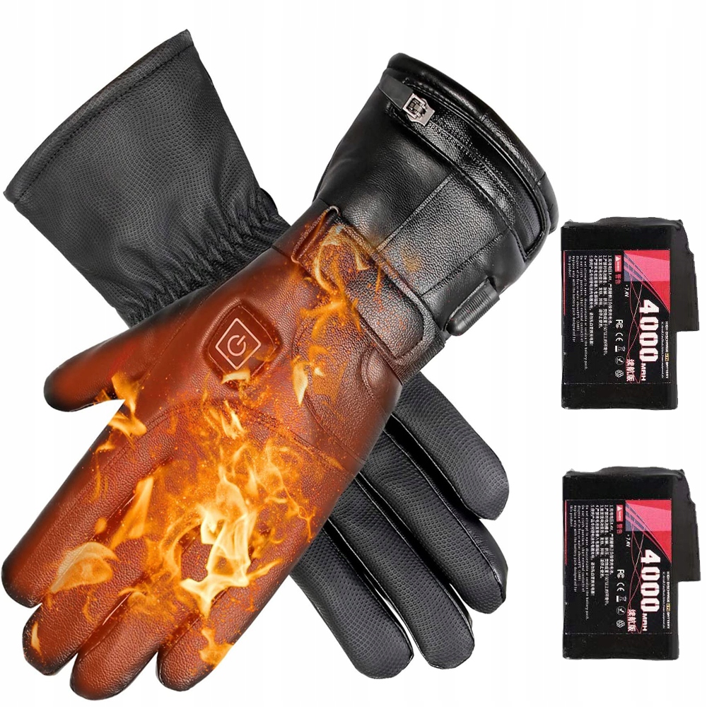 Elektryczne Podgrzewane Rękawice 3 Ustawienia Temperatury Ogrzewane