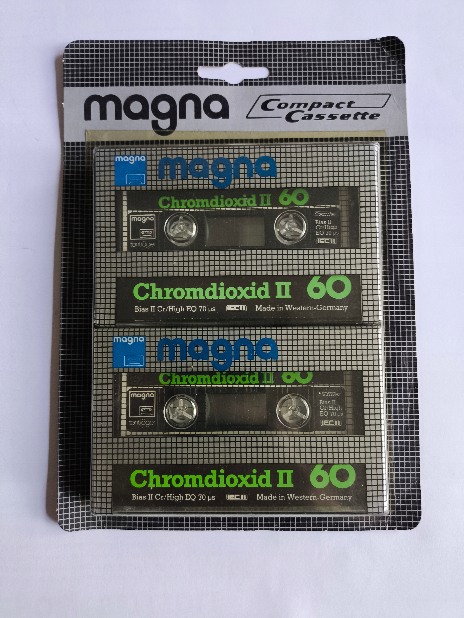 2 balení (2 kazety) Magna Chromdioxid II 60 Nos *1909