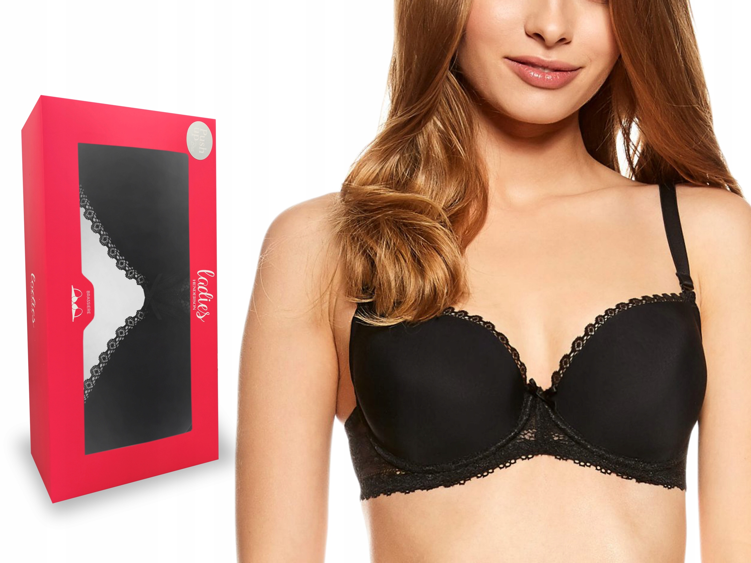 

Henderson Kassidy, biustonosz push up, Czarny, 85C