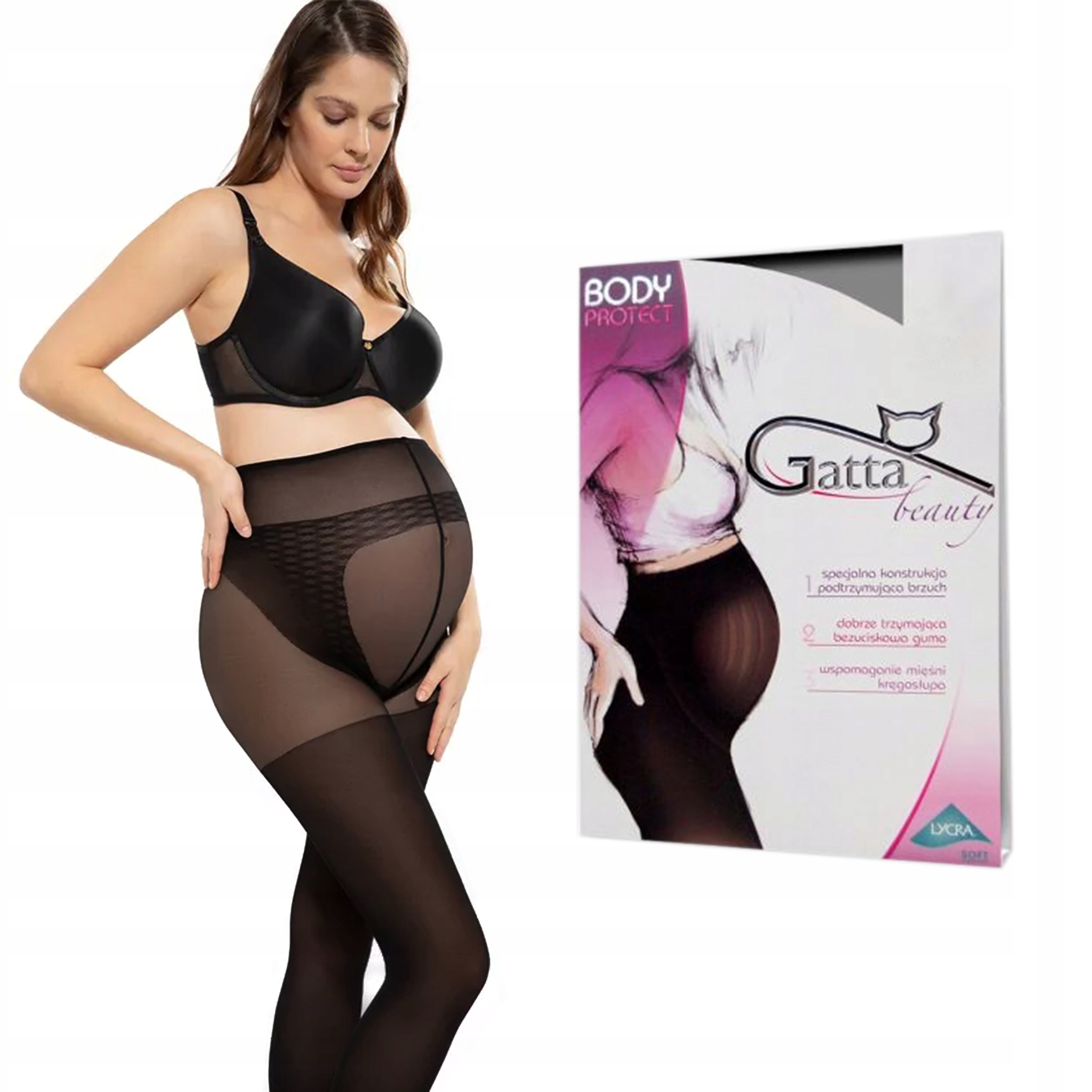 rajstopy ciążowe GATTA BODY PROTECT 100 DEN 4-L