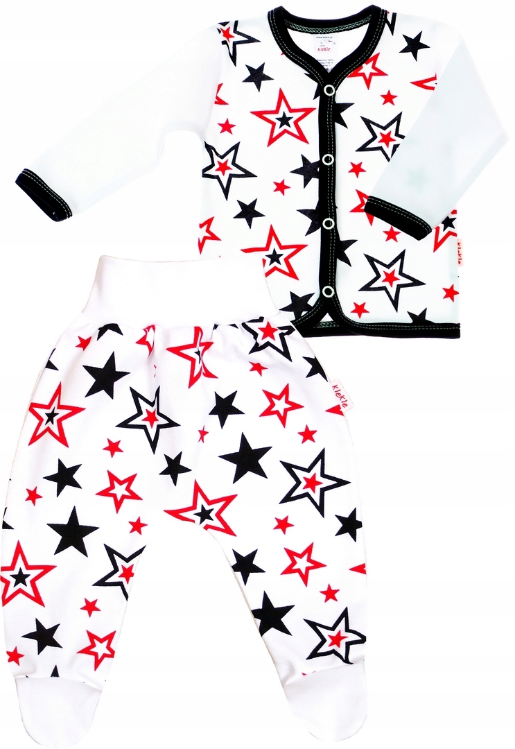 KOMPLET KAFTANIK + PÓŁŚPIOCH GWIAZDKI 62 KLEKLE