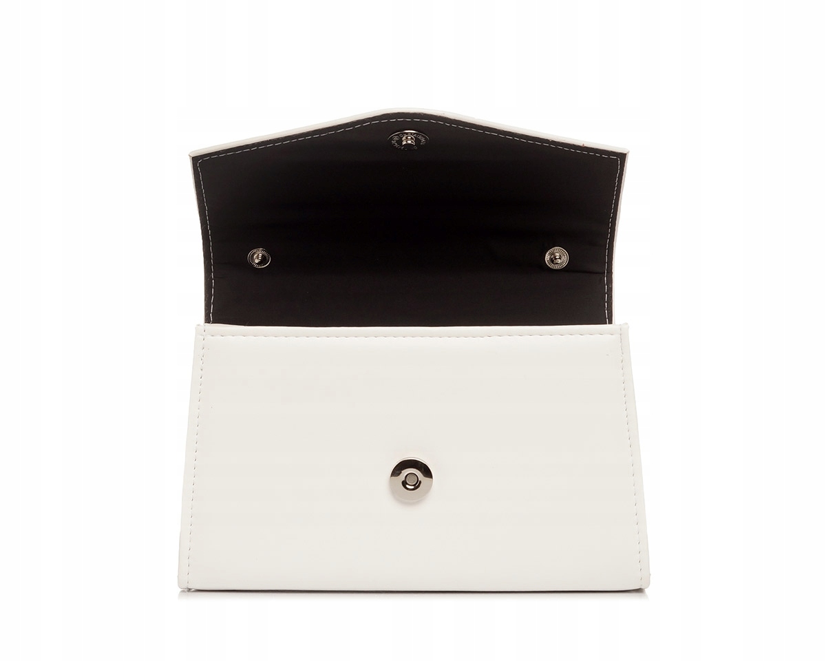 BIAŁA KOPERTÓWKA TOREBKA WIZYTOWA SOLOME S4 MAT TOREBKA WIECZOROWA NA PASKU Model KOPERTÓWKA S4 BIAŁA MAT