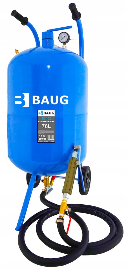 PIASKARKA SYFONOWA DO PIASKOWANIA MOBILNA 76L + PISTOLET +DYSZE +WĄŻ ZESTAW EAN (GTIN) 5908224747600