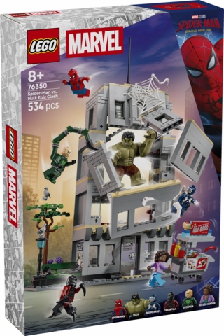 Lego Marvel Epický Střet Spider-Man Versus Hulk 76350