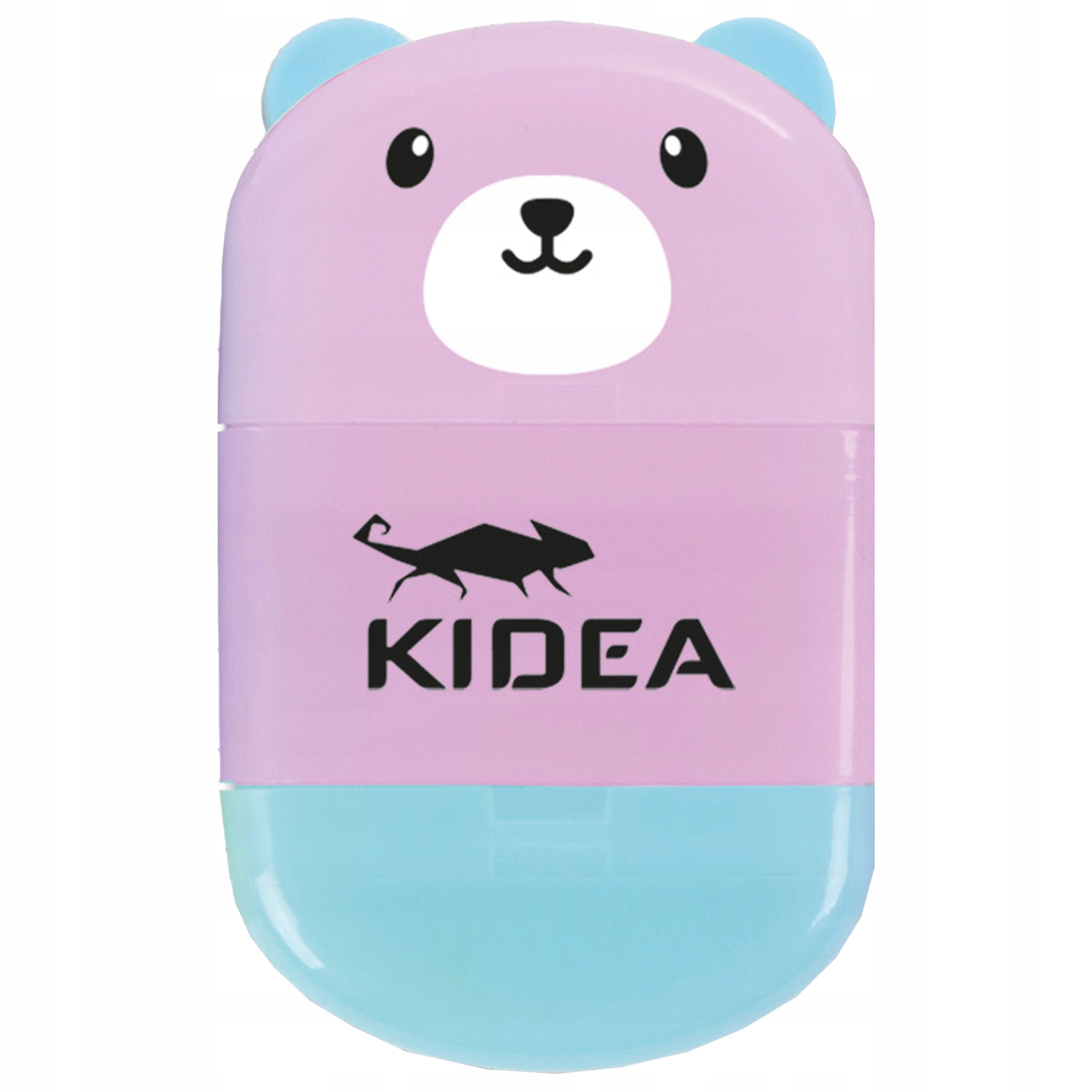 KIDEA TEMPERÓWKA STRUGACZKA SZKOLNA Z GUMKĄ POJEMNIK MIŚ