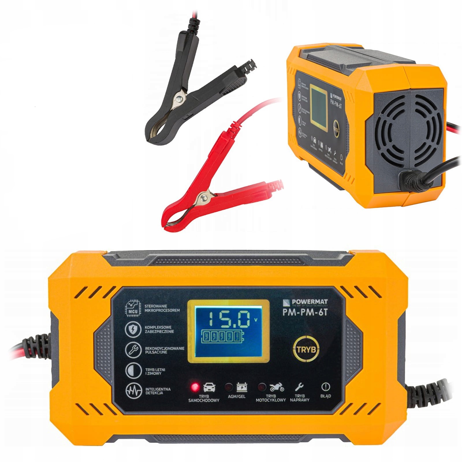 Prostownik MIKROPROCESOROWY Akumulatorowy 6V / 12V