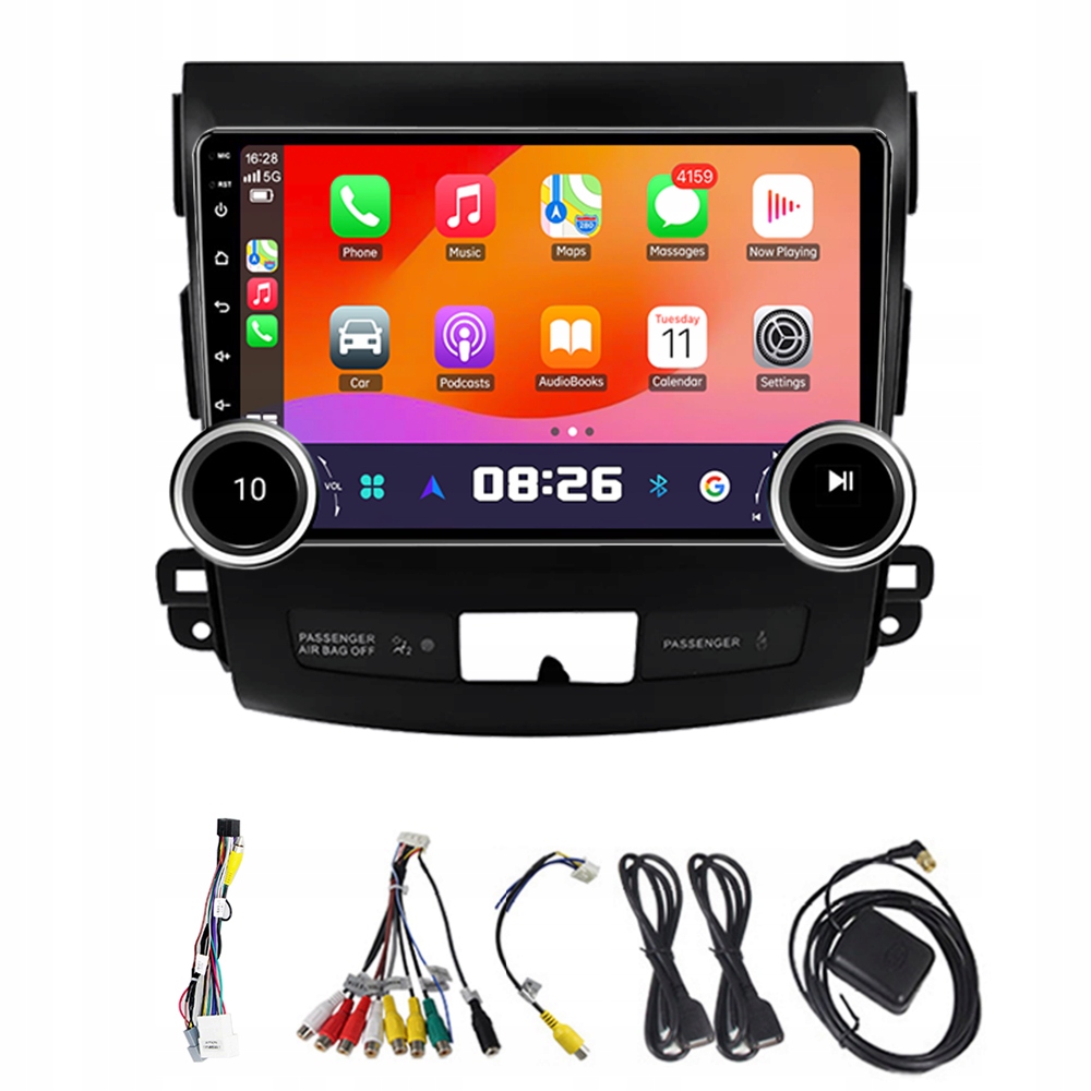 2Din Android 13 Autorádio pro Mitsubishi Outlander 2 2005-2012 s Carplay a Gps