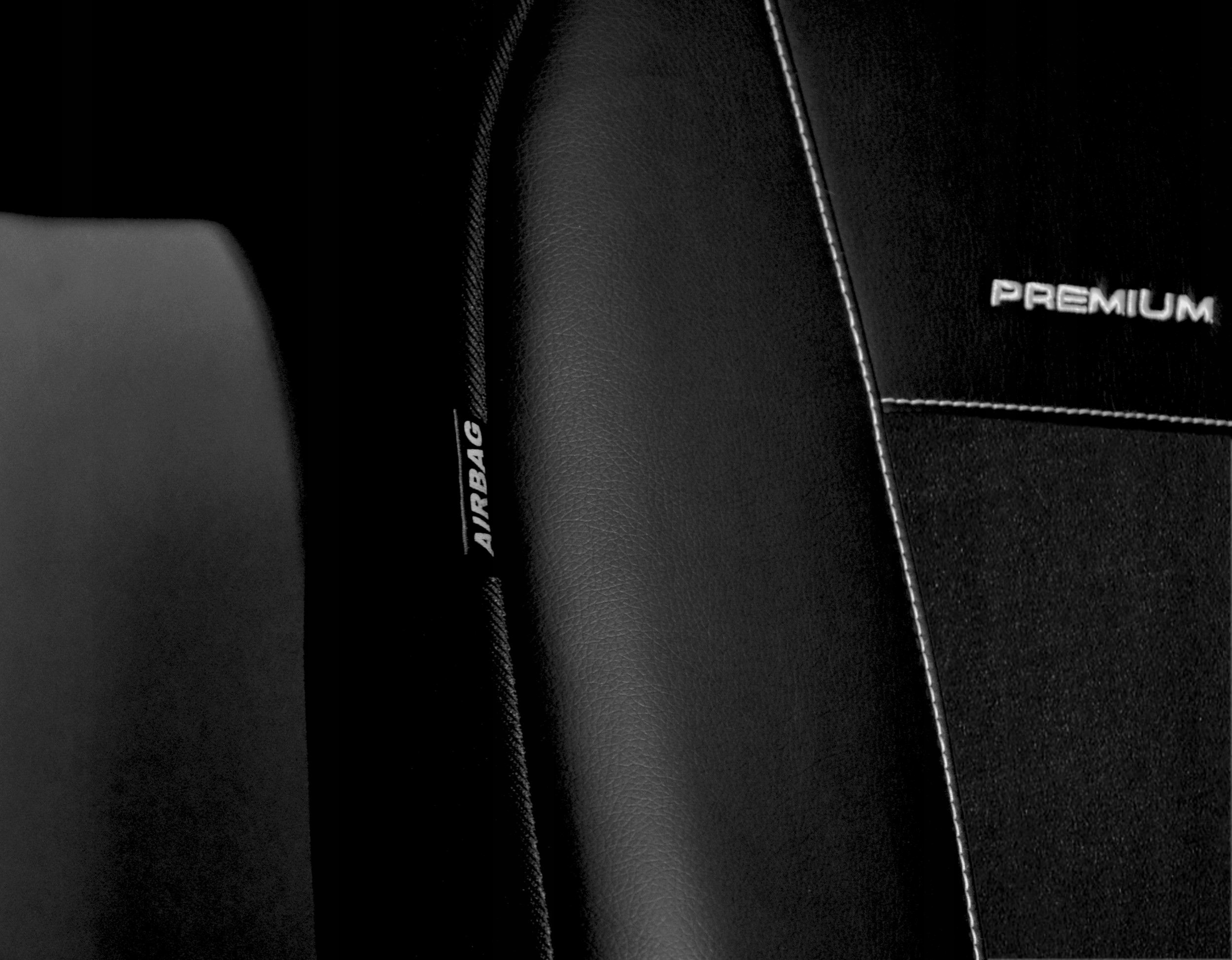 Pokrowce na FOTELE samochodowe do Ford Mondeo MK4 2007-2014 EKO SKÓRA Kolor obszycia biały