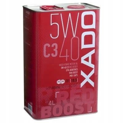 Motorový olej Xado Atomic Oil Red Boost 5W-40 C3 4L Xa 26222
