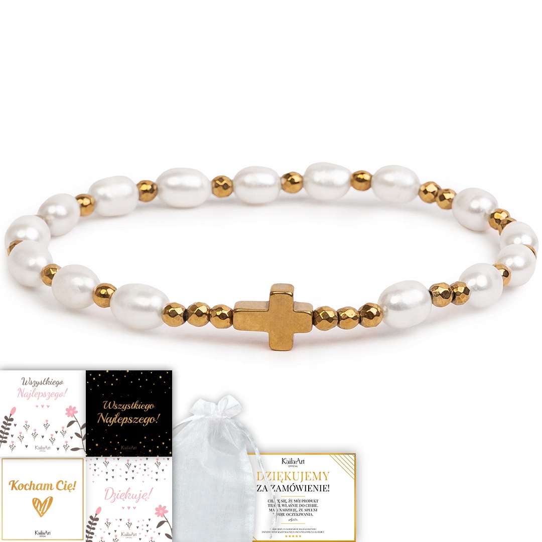 Růženec Na Ruku Dámský Náramek S Přírodními Perlami Certifikát