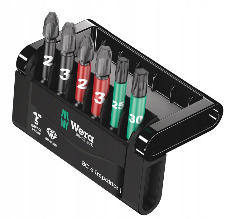 

Wera Zestaw Bitów Bit-check 6 Impaktor 1, 6 Cz.