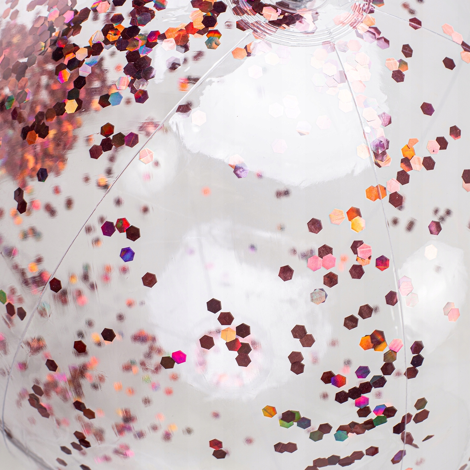 PIŁKA DMUCHANA PLAŻOWA DUŻA DO WODY DLA DZIECI RODZINNA Z CEKINAMI 60CM Model PIŁKA DMUCHANA DO WODY DLA DZIECI NA BASEN BROKAT