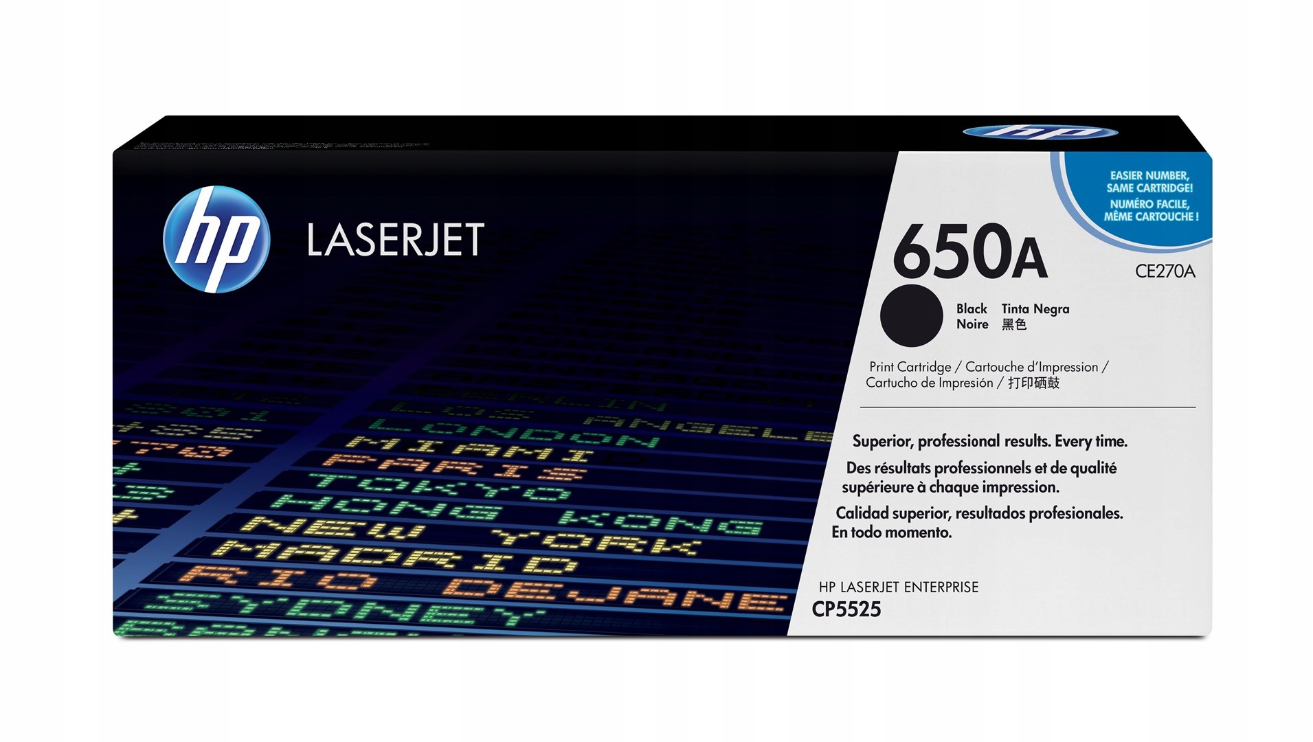 Toner Cartridge 650A Black Hp LaserJet Enterprise CP5525 M750 13500 str