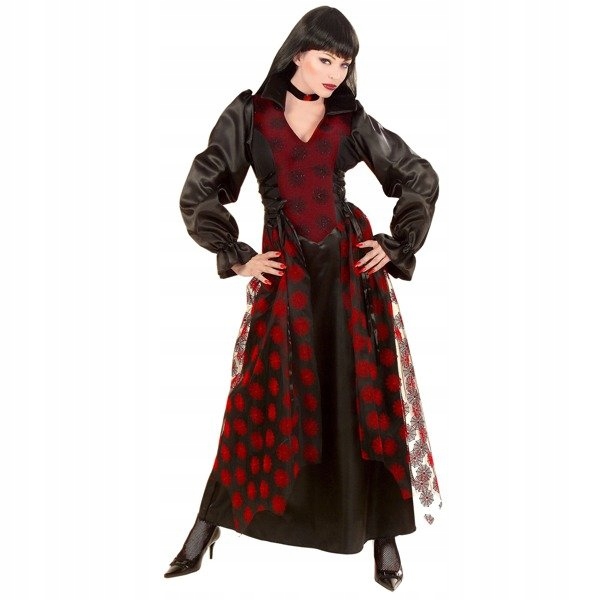 Kostým Upírka Viktoriánská Krev Halloween M