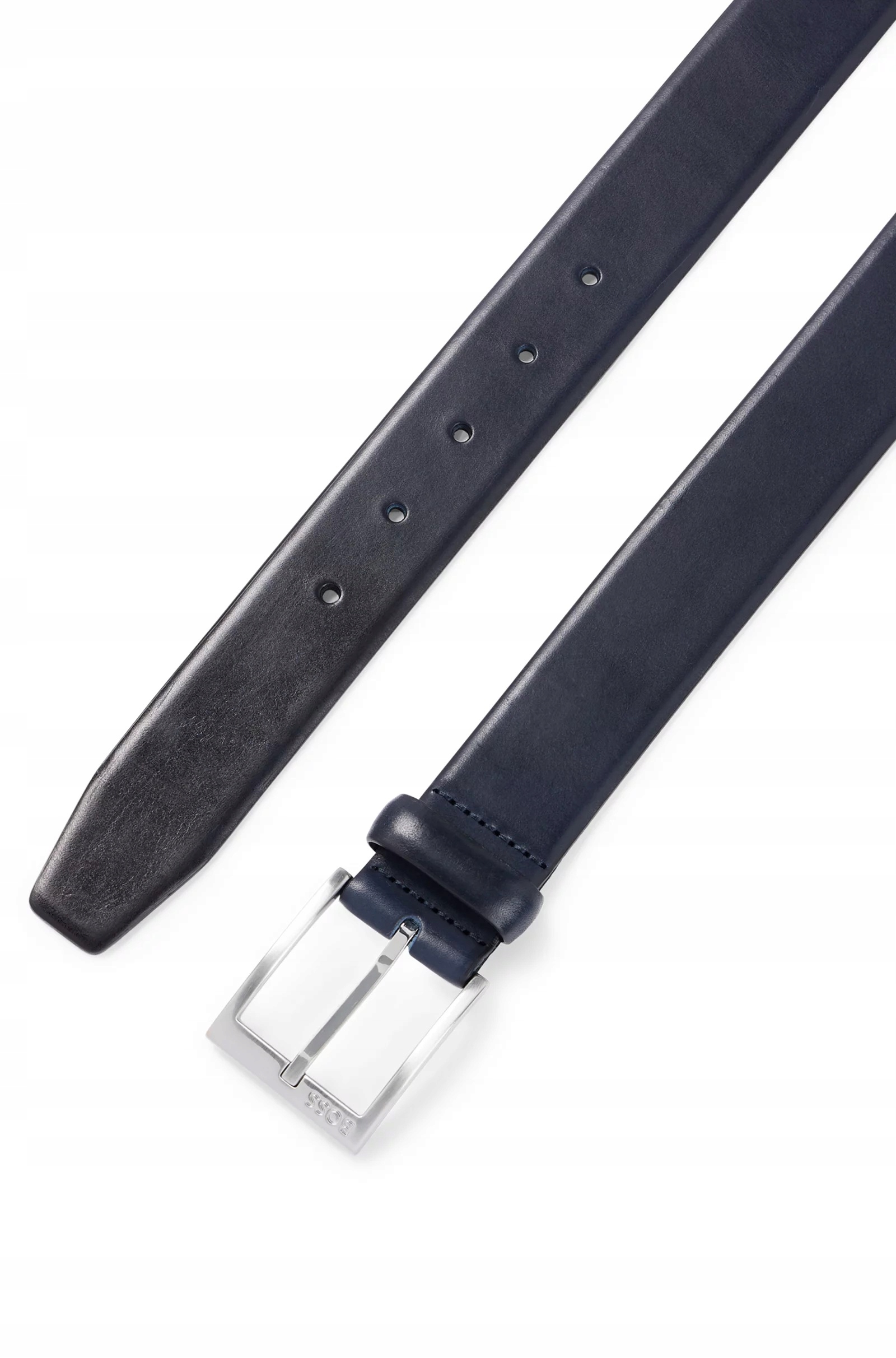 10857P11. Hugo Boss Kožený Pásek Erron Dark Blue 90 CM