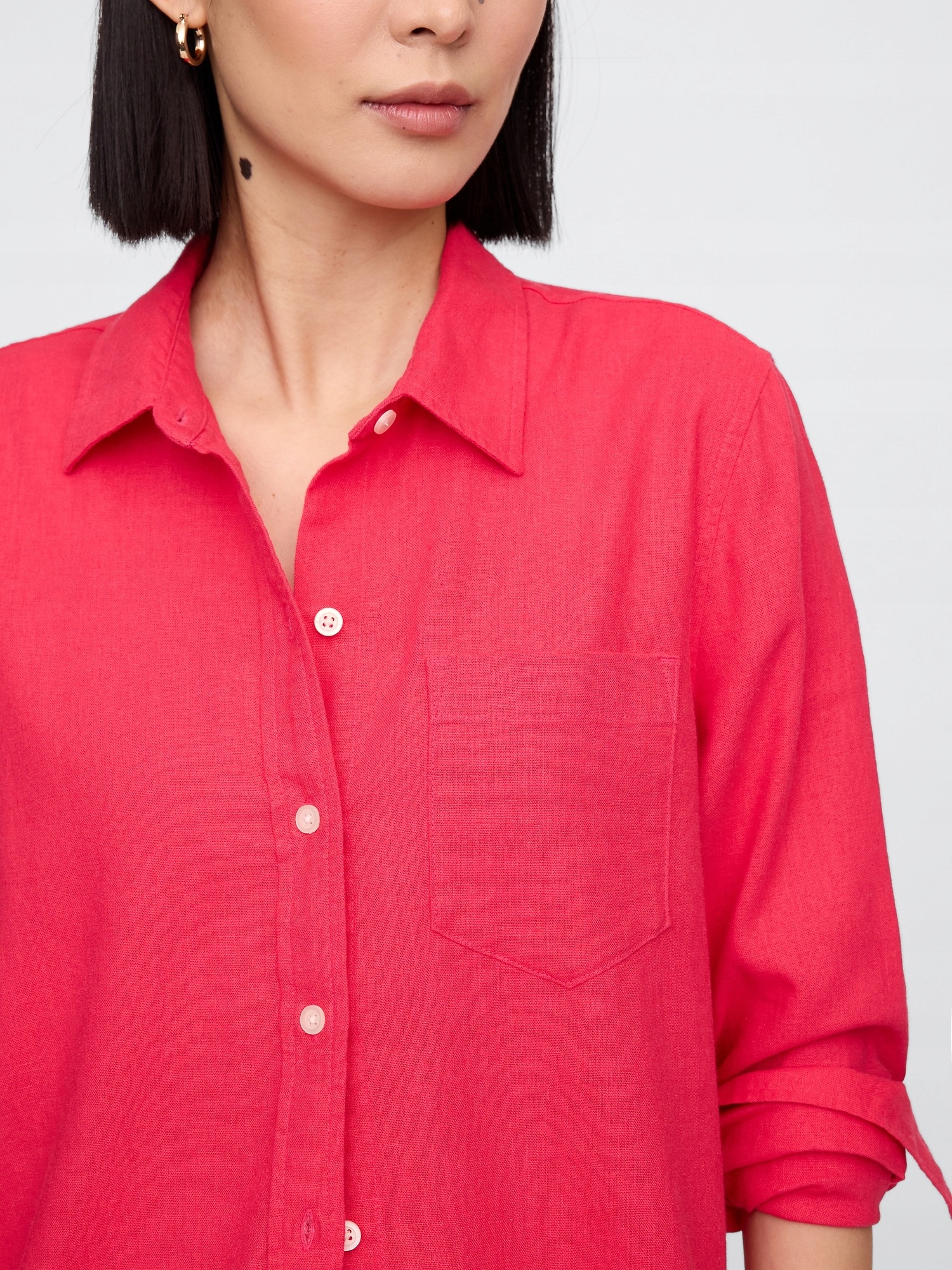 Gap Lněná košile Easy Shirt