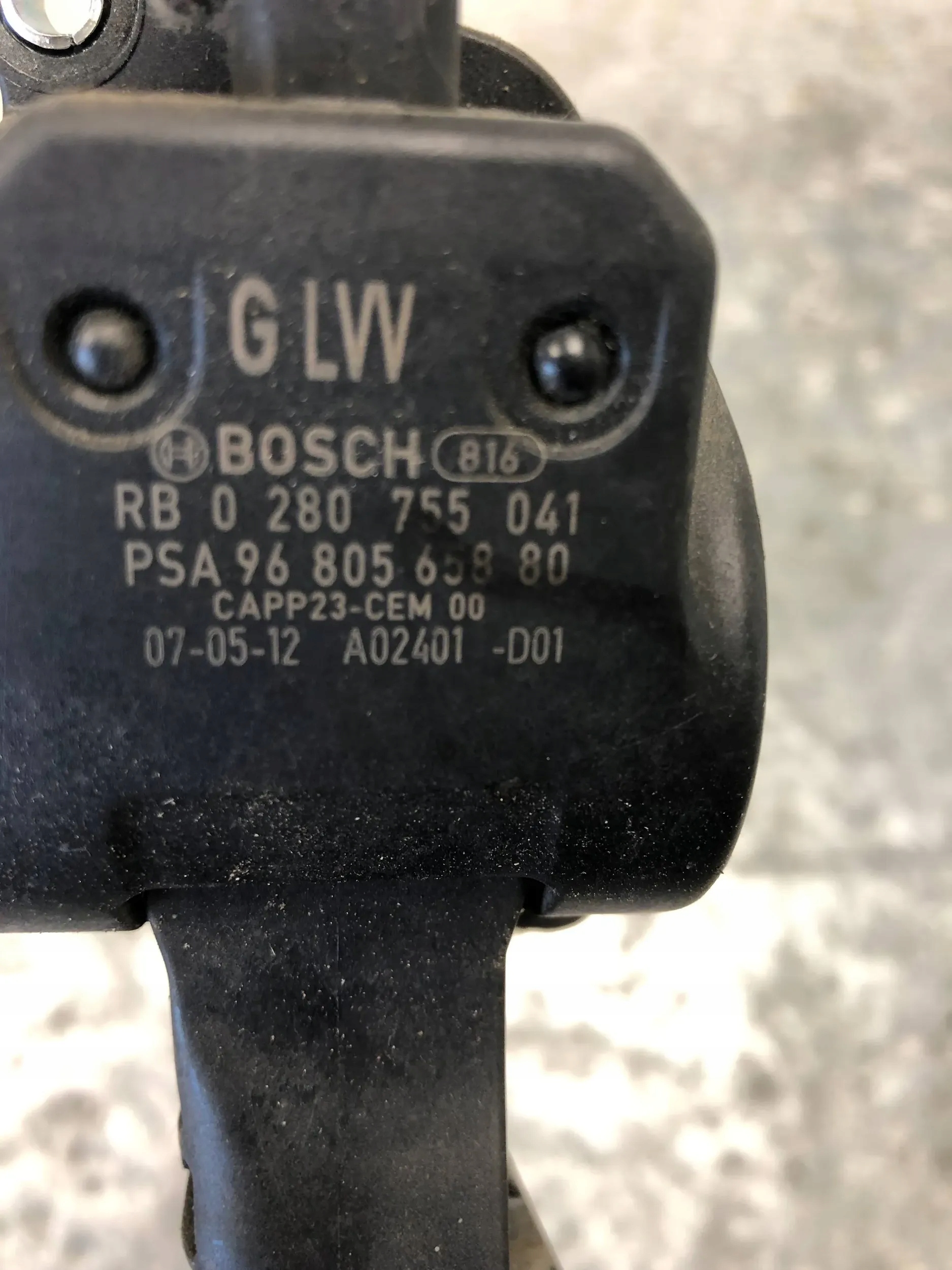 accelerator pedal potentiometer CITROEN C4 and 9680565880
