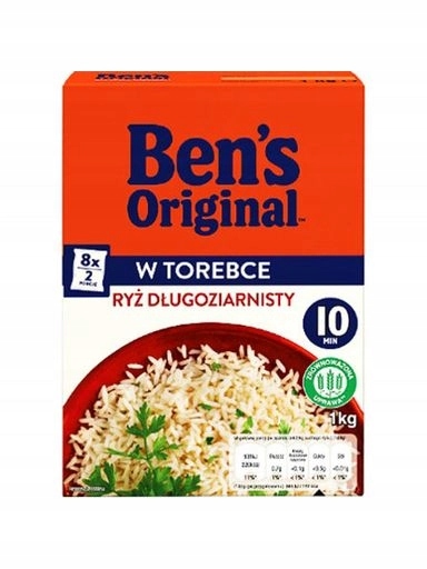 Levně 2X Ben's Original Rýže dlouhozrnná (8 sáčků) 1 kg