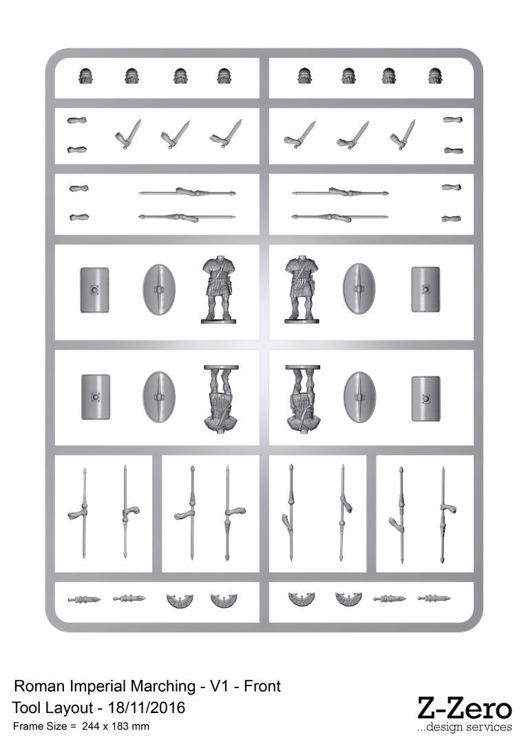 Early Imperial Roman Legionaries 4 szt. System Inne systemy