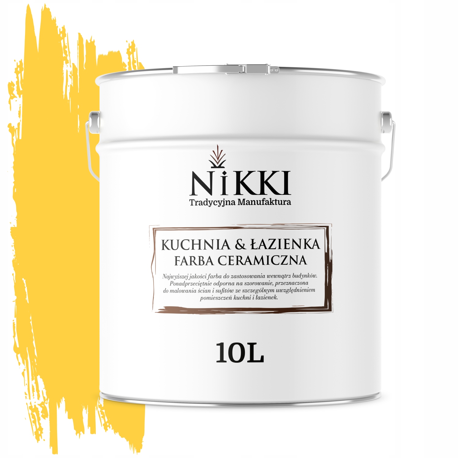 Keramická Farba Kuchyňa Kúpeľňa Zlatá H7064 Hlboká Matná 10 L Nástenná