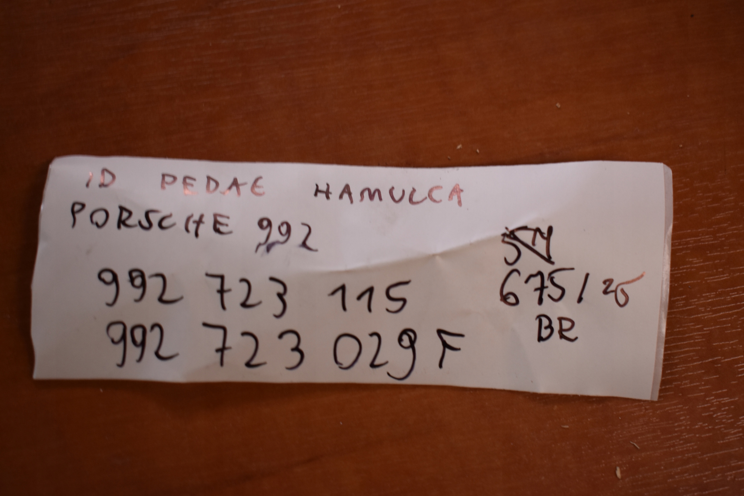 IDEALNY PEDAL Bremse PORSCHE 992 1