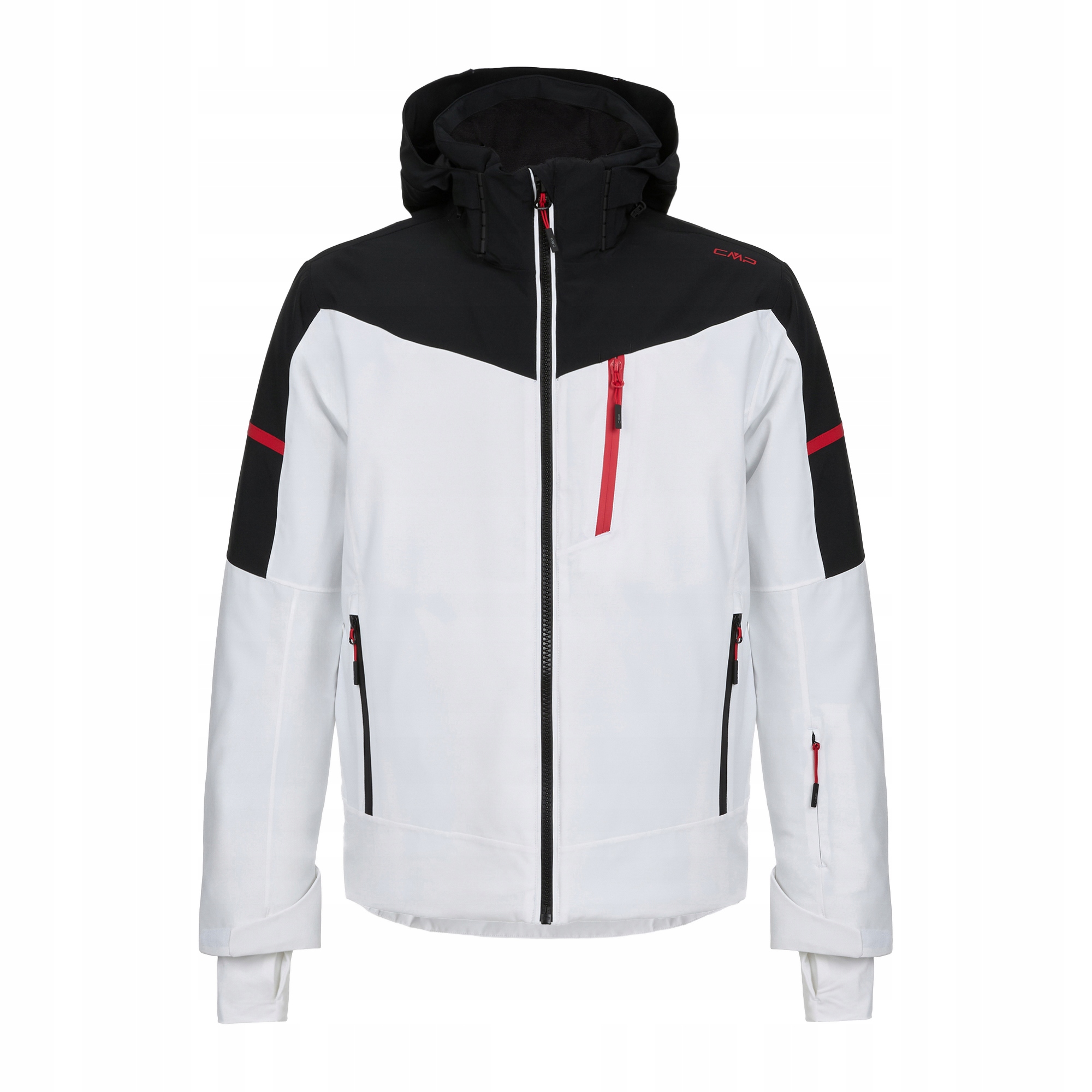 Kurtka narciarska męska Cmp 35W0077 Zip Hood bianco