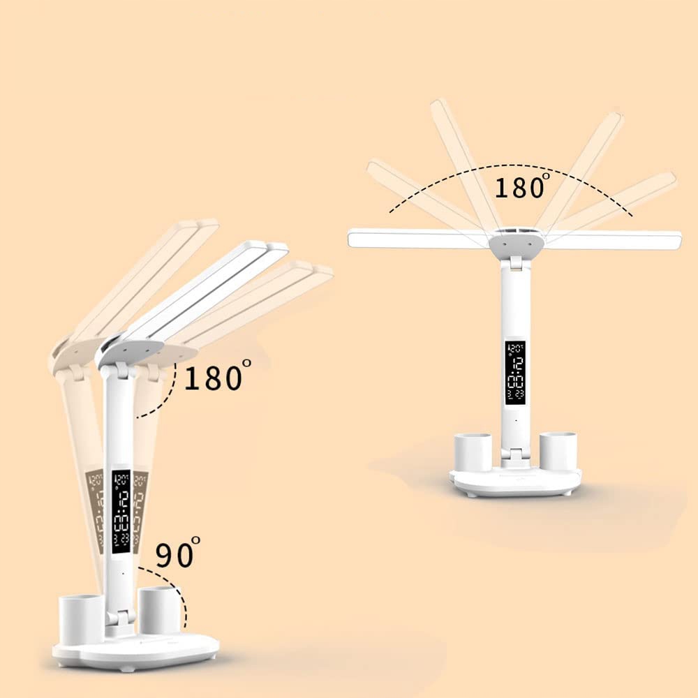 LAMPKA BIURKOWA LED, LAMPKA LED CHRONIĄCA OCZY, PODWÓJNA GŁOWICA LAMPA Maksymalna moc pojedynczego źródła światła 7 W