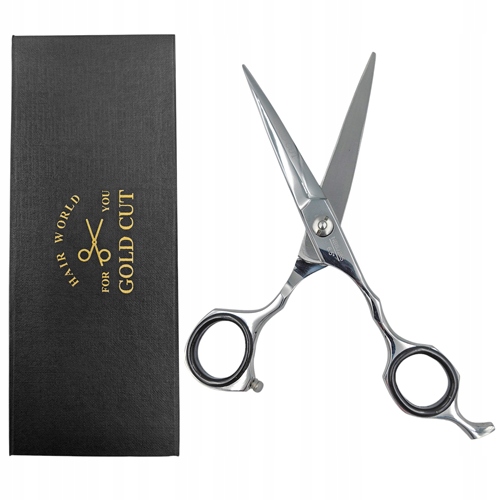 Gold Profesionální Kadeřnické Nůžky 6,5" Stříbrné Pouzdro NBSJ265