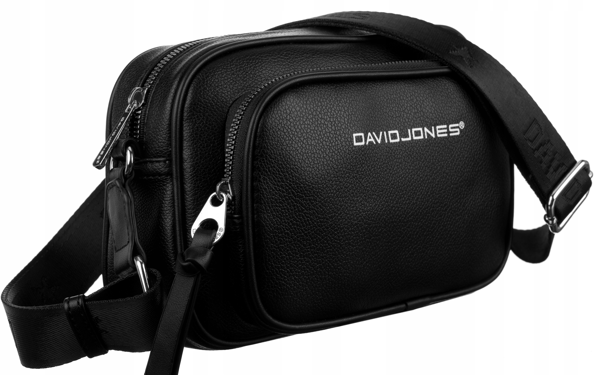 

Mała czarna listonoszka damska David Jones