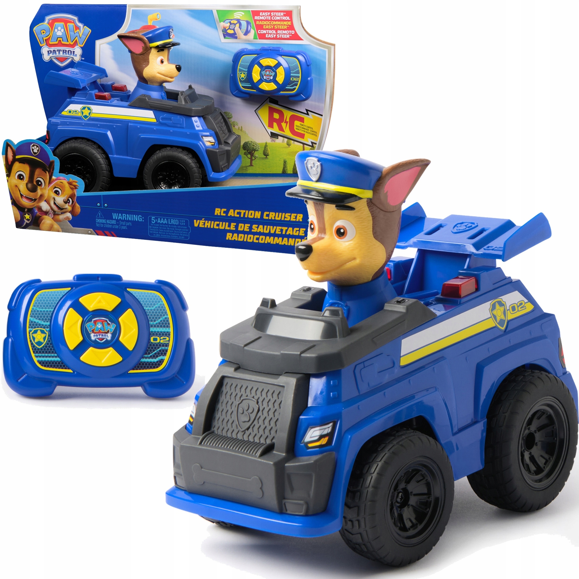 Psi Patrol Chase Pojazd Rc Radiowóz Zdalnie Sterowany Action Cruiser 21 CM