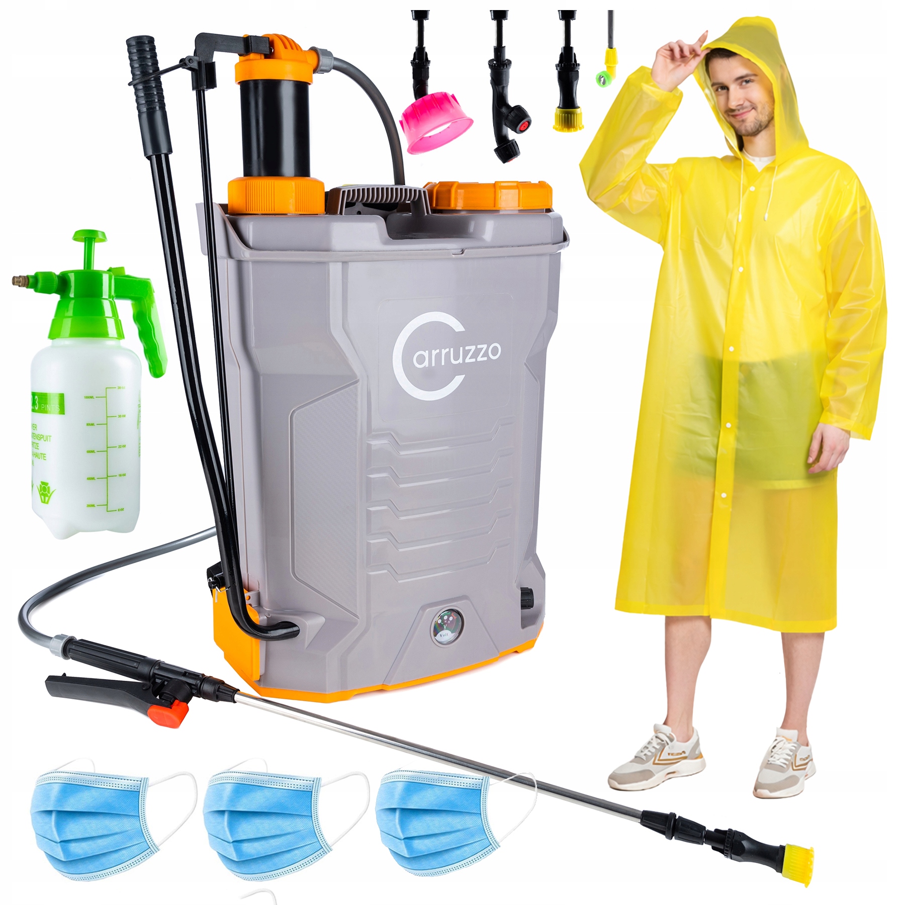 Batohový Postřikovač Akumulátor Elektrický Postřikovač Velký 16L Bonus