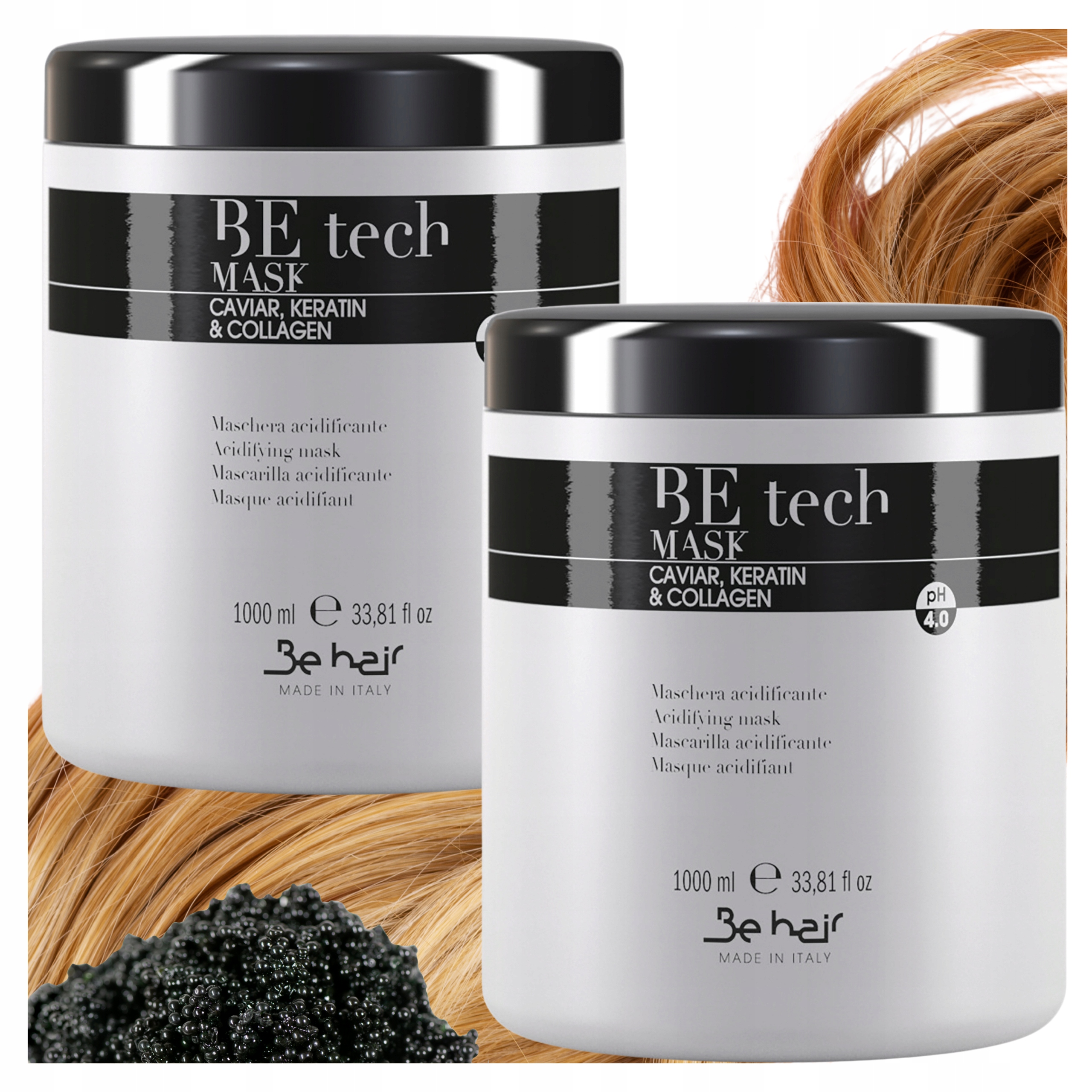 Maska Zakwaszająca Do Włosów Be Hair BeTech Acidifying Mask Keratyna