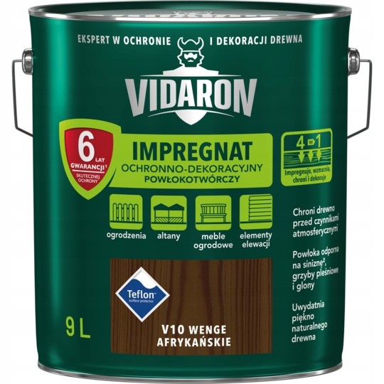 Vidaron Impregnat 9L Wenge Afrykańskie V10