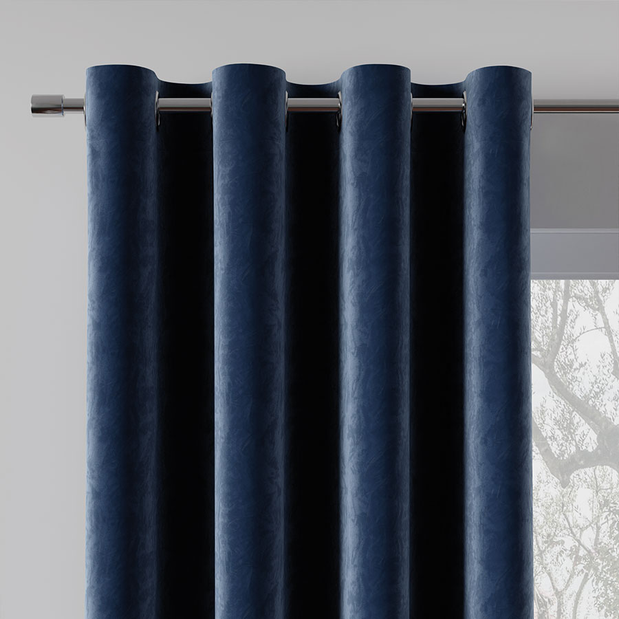 

Agnes zasłona gotowa wys 220x140 kolor granatowy