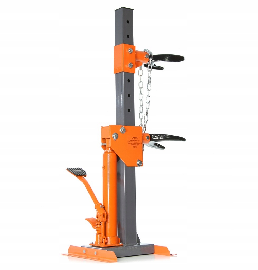 Hydraulický sťahovák pružín stojanový s taniermi 1 tonový M80441