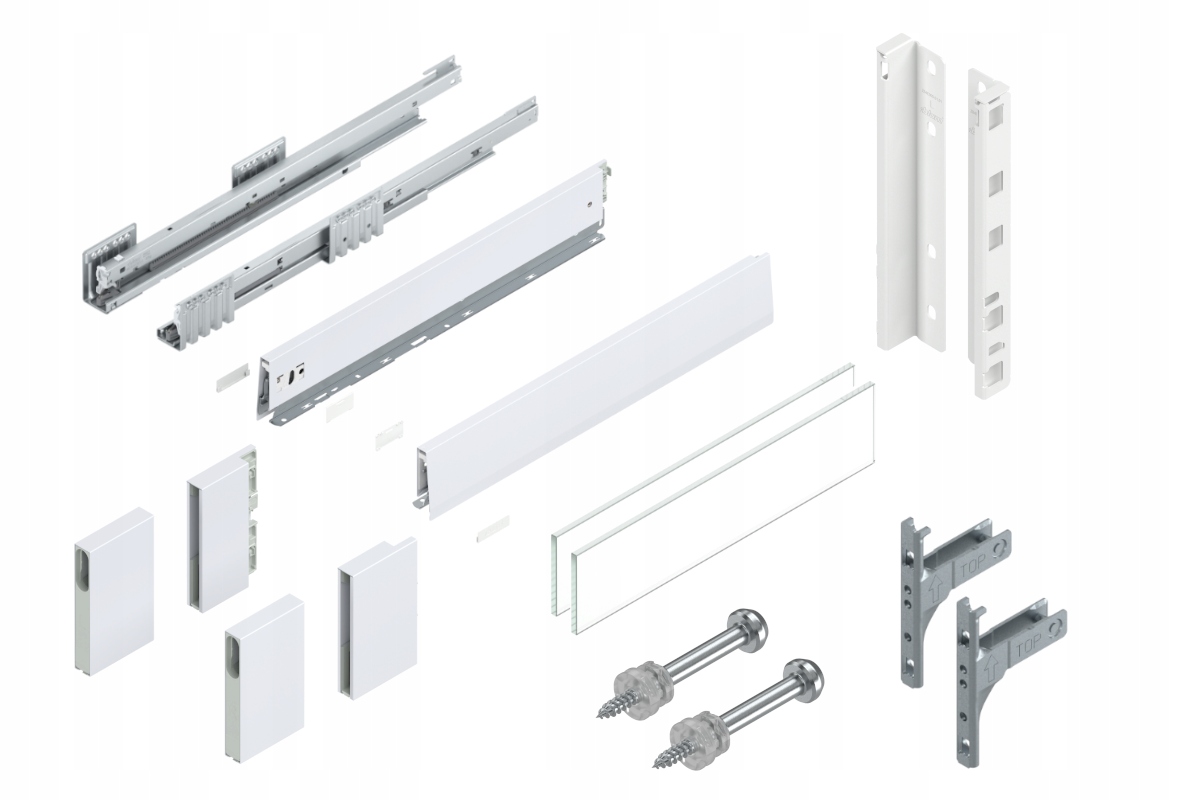 Blum Šuplík Merivobox 550 Vysoká E Blm Bílá