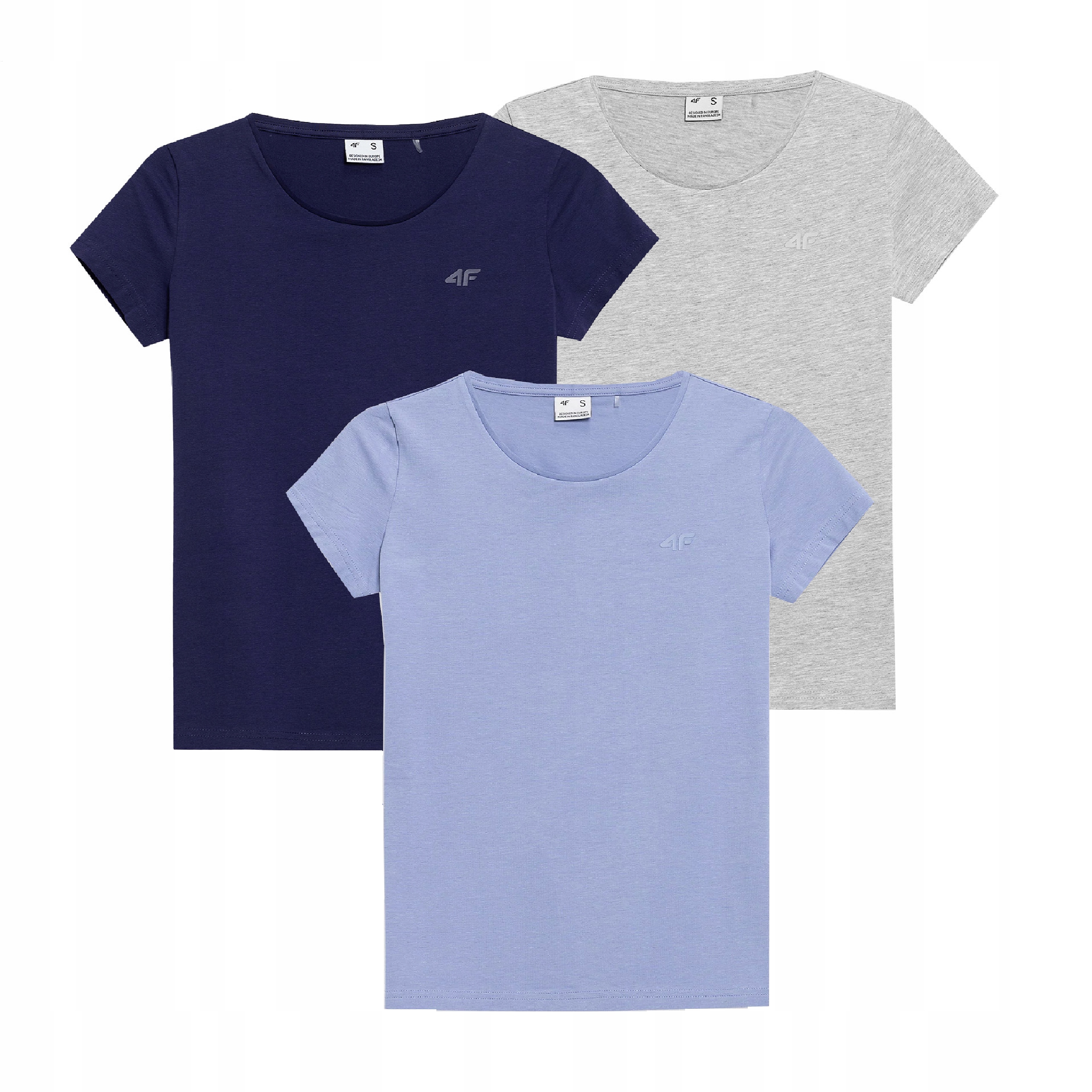 Dámské Tričko 4F Trička Komplet 3 Kusů Z-TTSHF580-MAJ-3 Xs