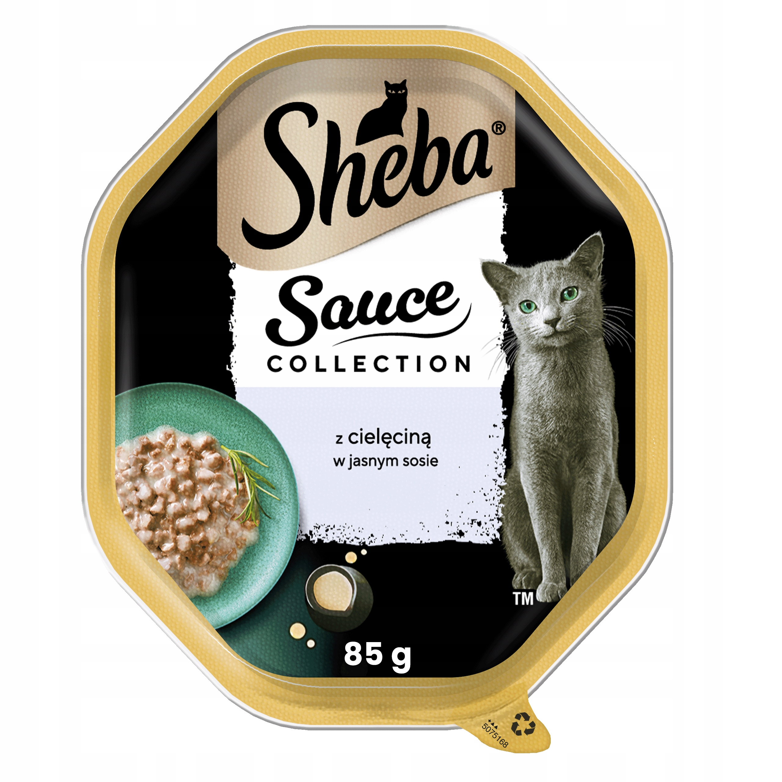 Levně 17X Sheba Sauce collection Krmivo s telecím masem ve světlé omáčce 85 g