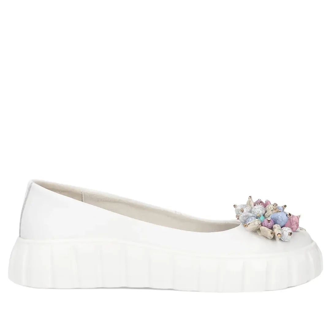 Dámské polobotky Filippo 6996/25 Wh bílé Velikost 37, Bílá