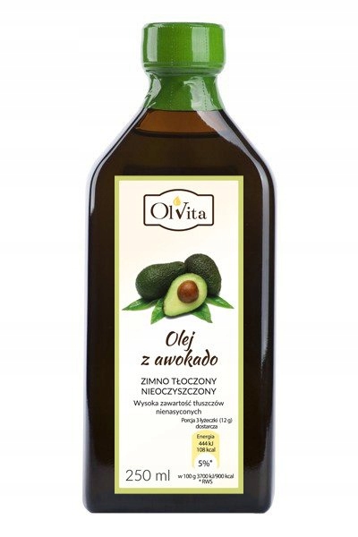 

OlVita Olej z awokado tłoczony na zimno 250ml
