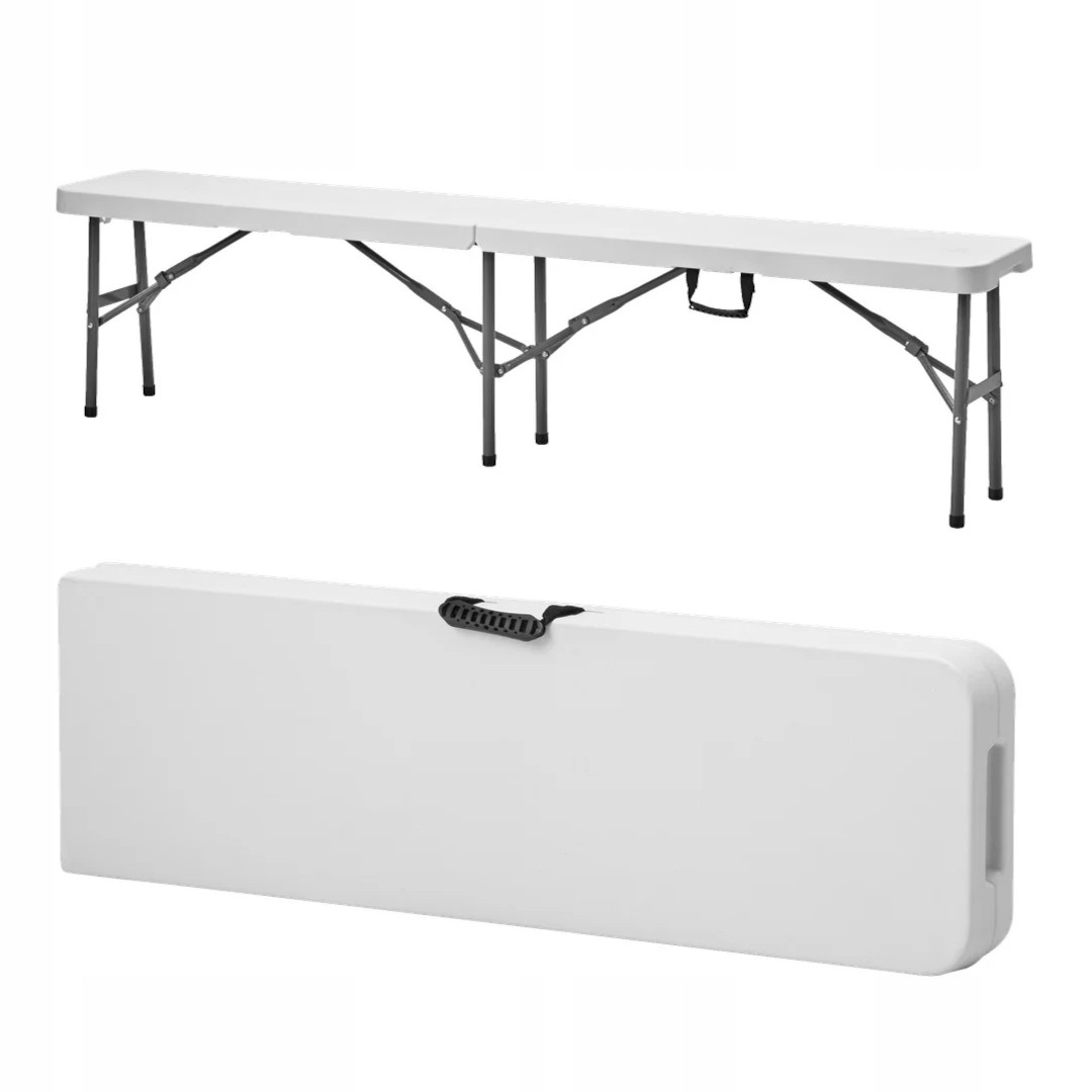 Skladacia záhradná lavička 183x43x28 cm