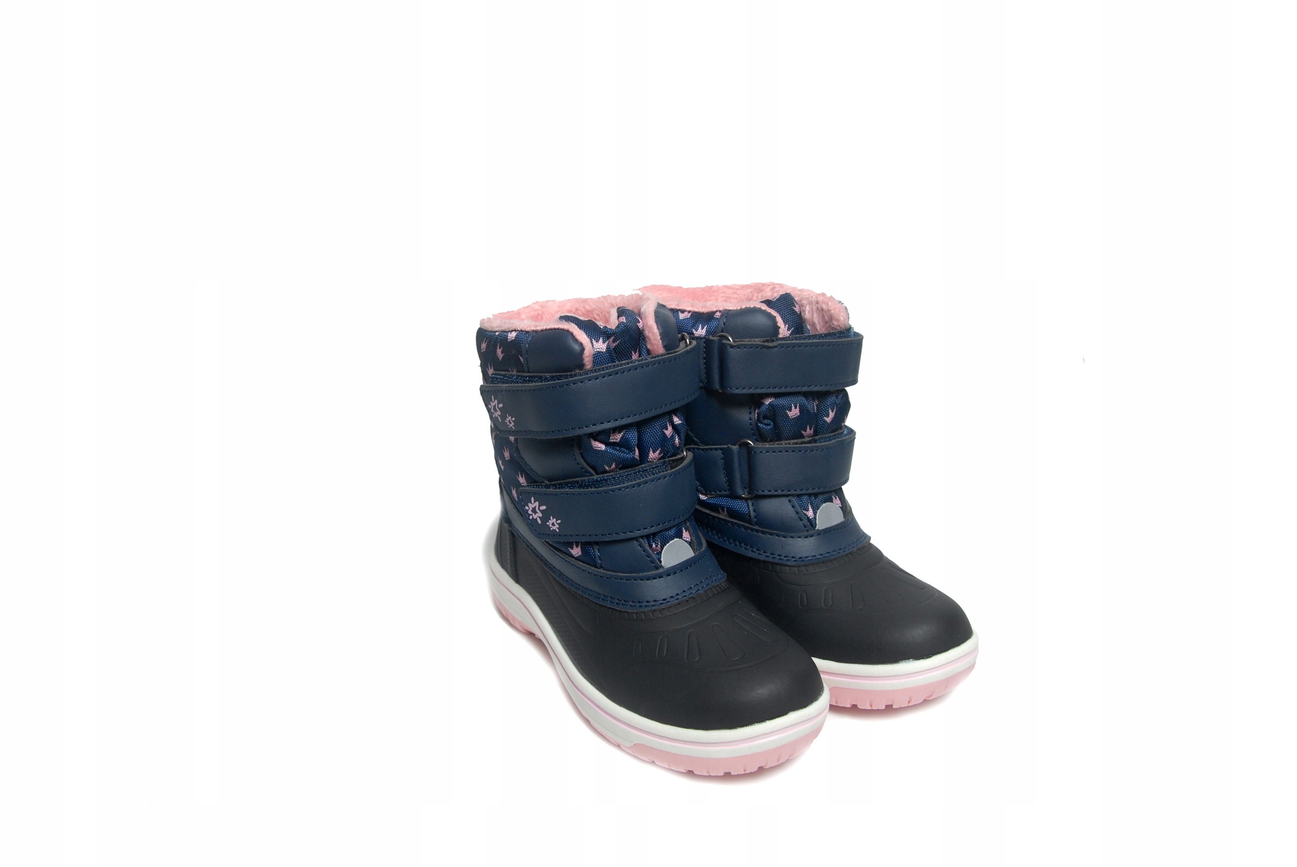 Śniegowce Dziecięce Ocieplane Rzepy Buty Zimowe 27