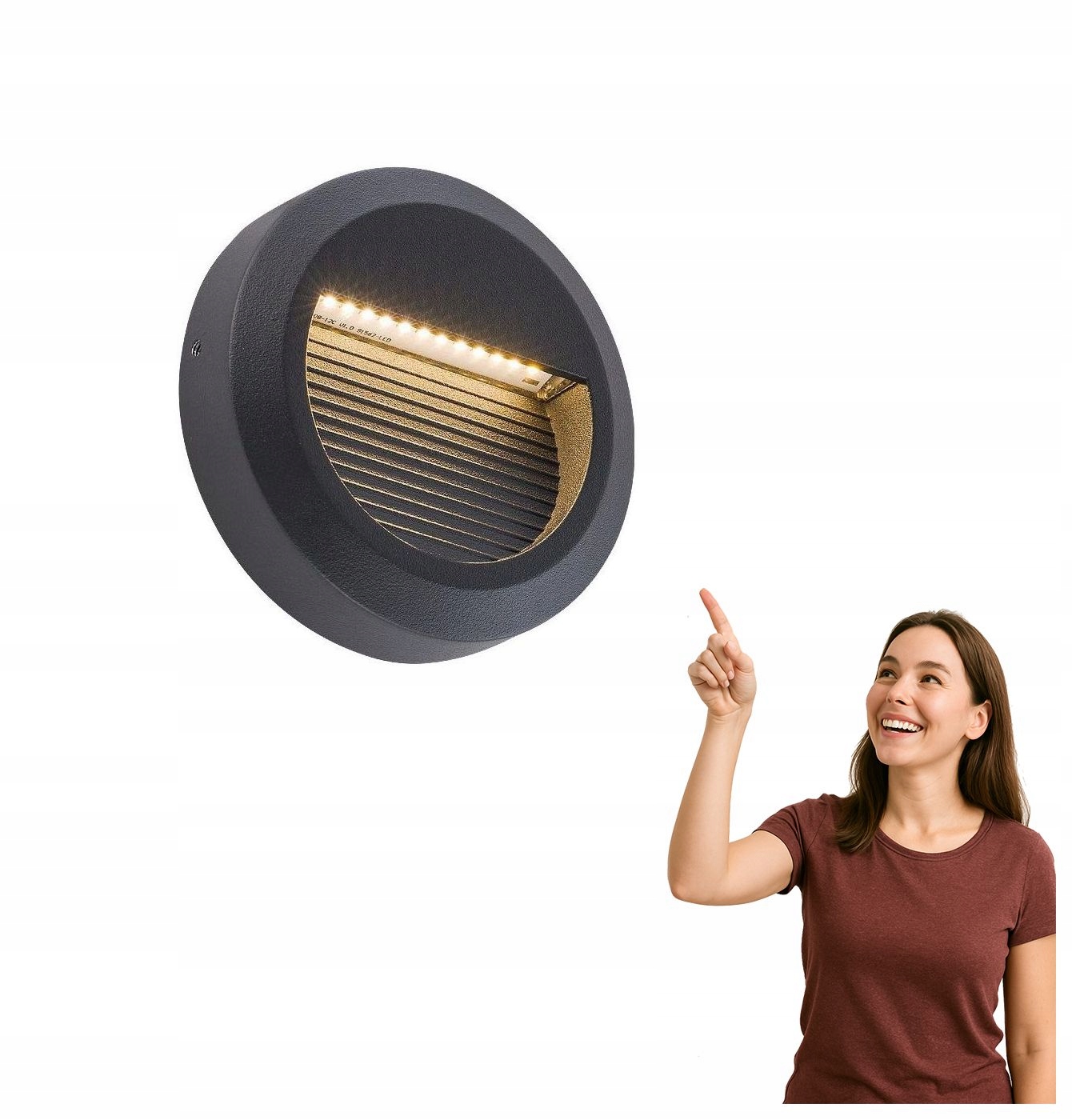 Venkovní schodišťové Led svítidlo IP54 Sidewalk Round Nowodvorski