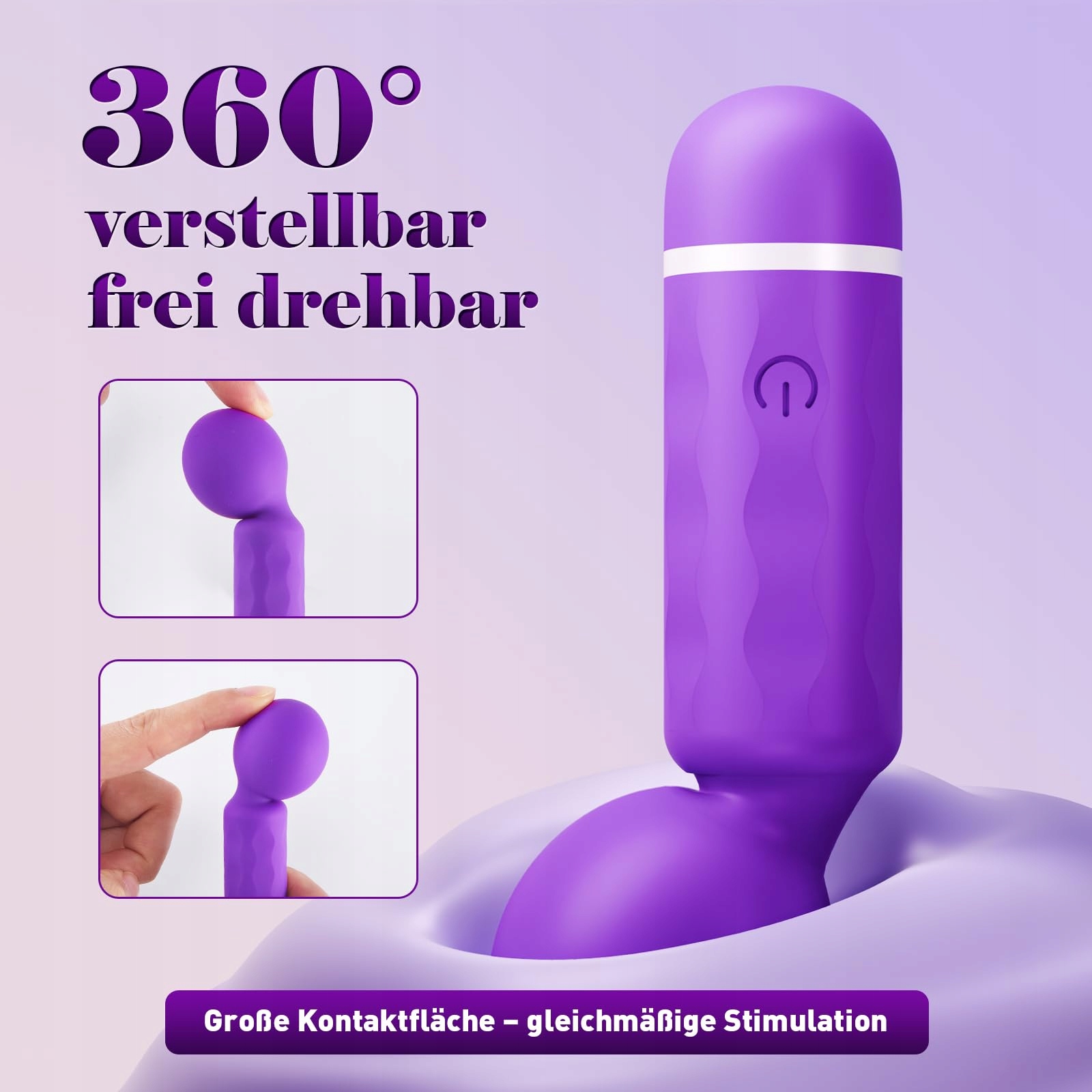 MINI VIBRATOR DLA KOBIET Z ELASTYCZNĄ GŁOWICĄ 10 TRYBÓW SEKS ZABAWKA — miniatura 6