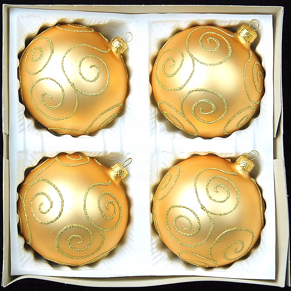 

Bombki Choinkowe Szklane 10 cm ręcznie malowane