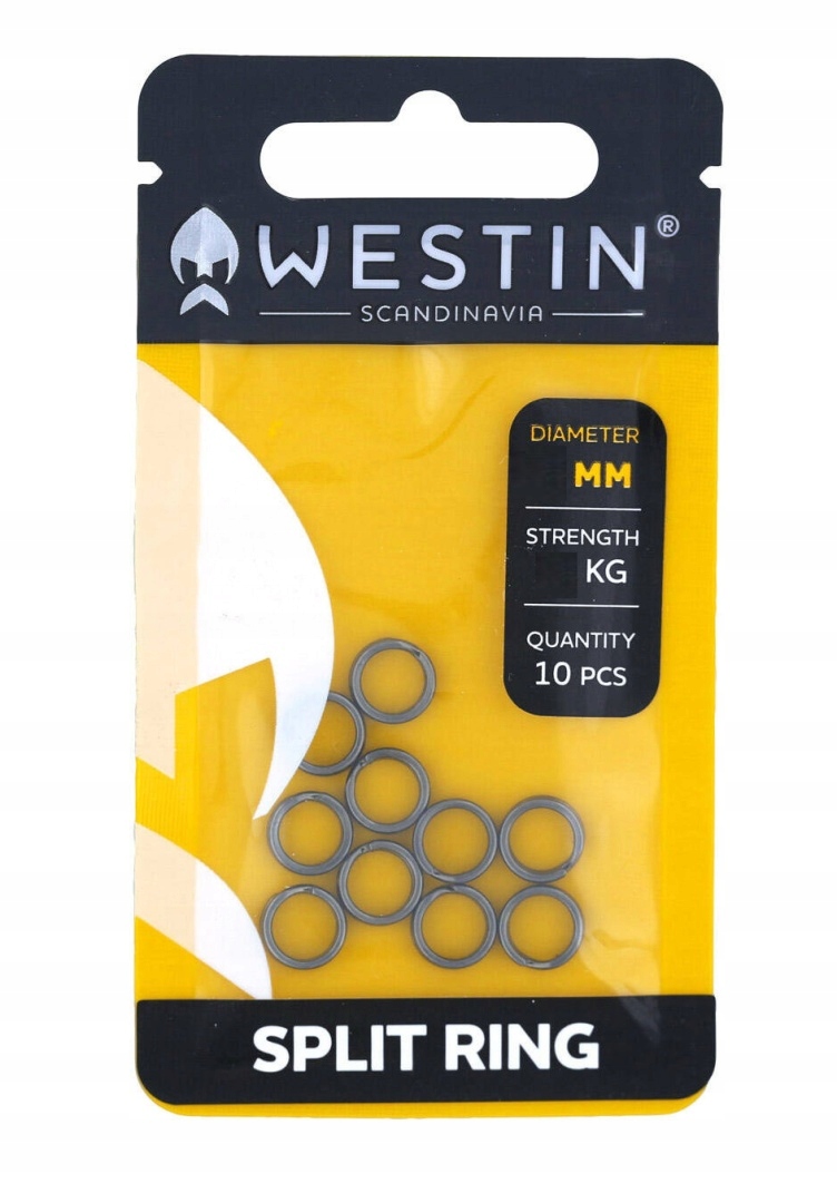 Kółka łącznikowe Westin Split Ring Black Nickel 5mm 10szt.