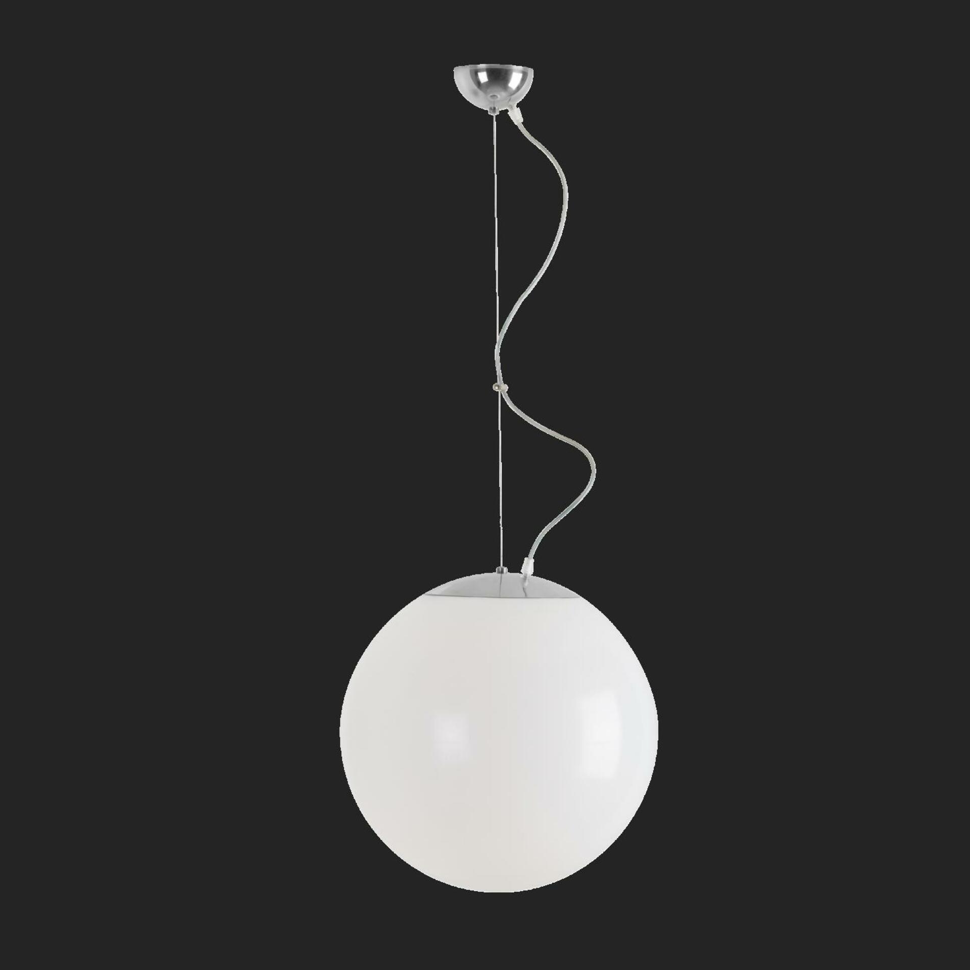 Osmont 64215 Isis L3 Pm závesné plastové svietidlo nerez leštená biela IP40