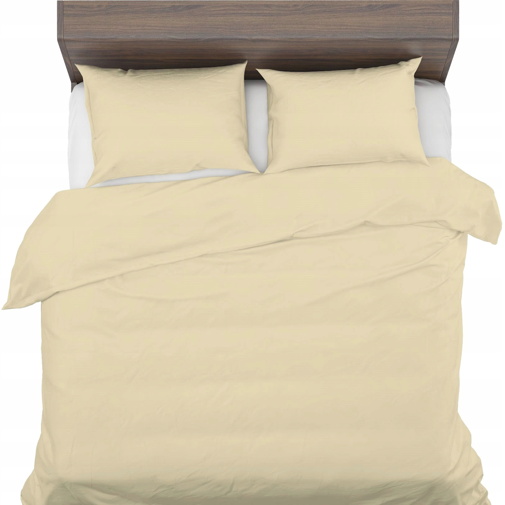 Pościel antyalergiczna 220x200+2x70x80 100% Naturalna Bawełna Jasny Beż