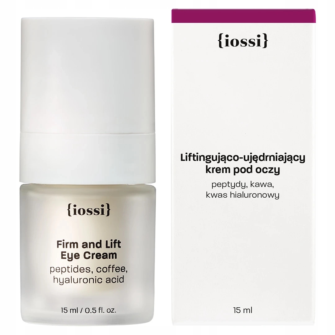 IOSSI_Firm and Lift Eye Cream – výživný peptidový krém pod oči s kávou a kávou