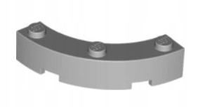 

Lego 48092 Łuk 4x4 szary jasny Nowy (2g)